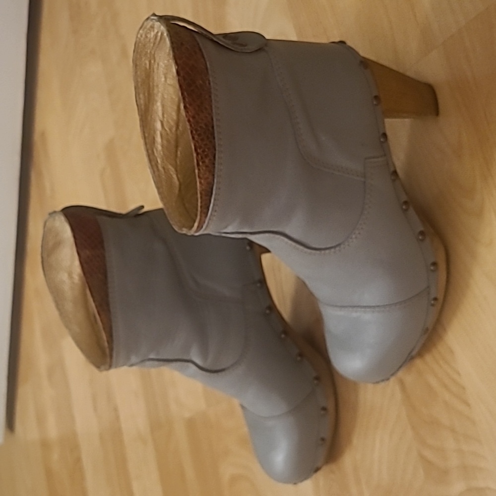 Sanita Wood Heeled Boots